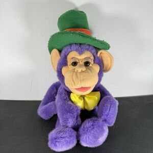 Wisharoo Park Monkey B Plush Puppet 18 Inch Purple Bestever 1998